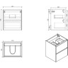 База под раковину BELBANGO PIETRA PIETRA-MINI-500-2C-SO-PT