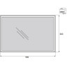 Зеркало 90x60 см BELBAGNO SPC-GRT-900-600-LED-BTN